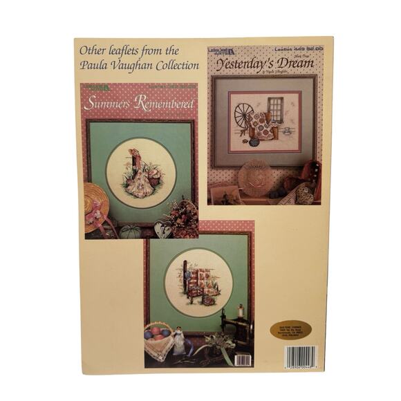 Vintage Aunt Verdi’s Porch Country Scene Cross Stitch Leaflet #448 Leisure Arts - Picture 2 of 2